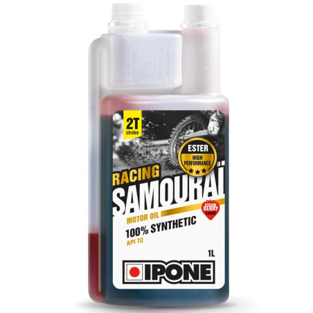 HUILE MOTEUR 2T IPONE SAMOURAI FRAISE 1L