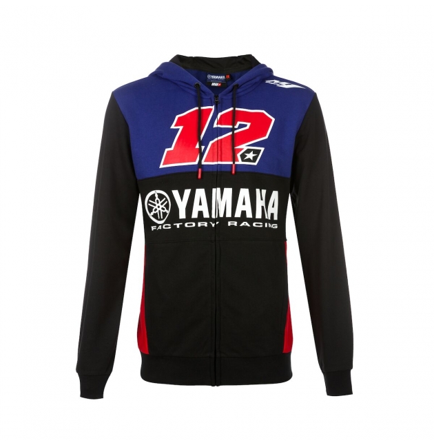 SWEAT CAPUCHE YAMAHA MV12 HOMME 2019 planet-racing.fr 