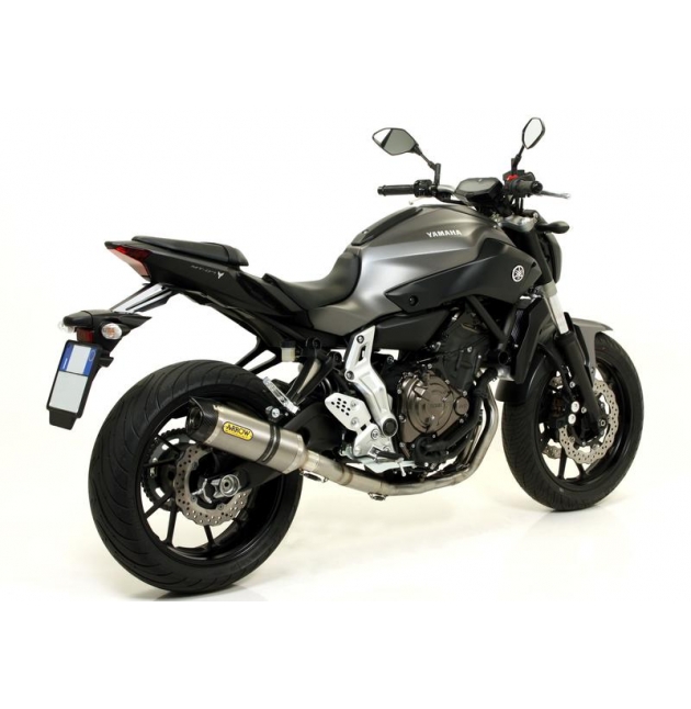 SILENCIEUX ARROW STREET THUNDER EMBOUT CARBONE YAMAHA MT07 / TRACER 700 