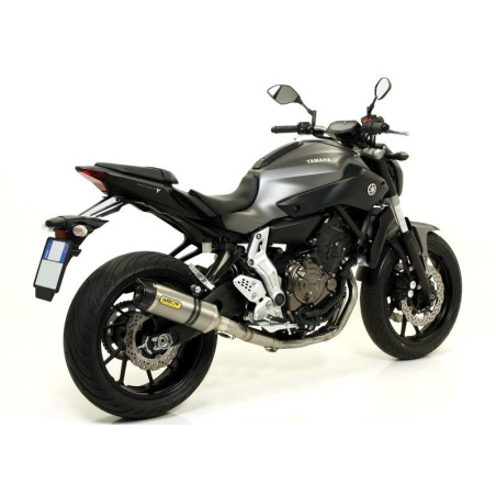 SILENCIEUX ARROW STREET THUNDER EMBOUT CARBONE YAMAHA MT07 / TRACER 700                                                   