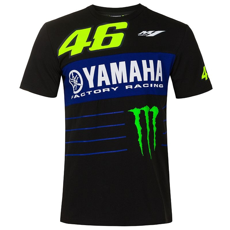 T-Shirt VR46 Replica - Équipe Yamaha Monster Energy - Homme - 100% Polyester