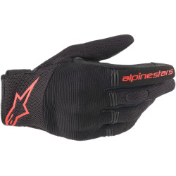 GANTS ALPINESTARS COPPER NOIR / ROUGE FLUO