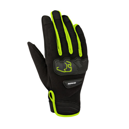 GANTS BERING YORK HOMME NOIR / JAUNE FLUO