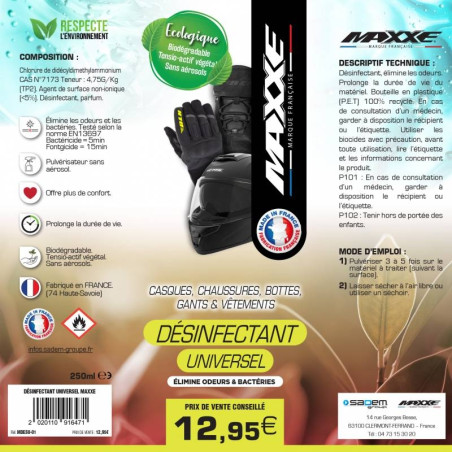 DESINFECTANT UNIVERSEL MAXXE 250ML