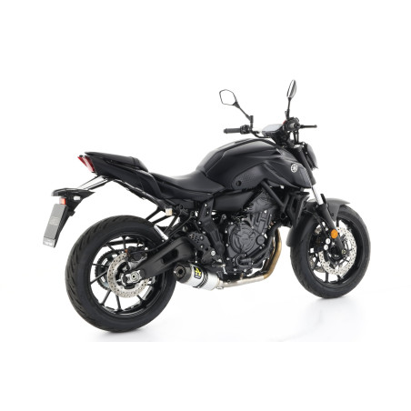 SILENCIEUX ARROW THUNDER YAMAHA MT07 2021 - EMBOUT CARBONE