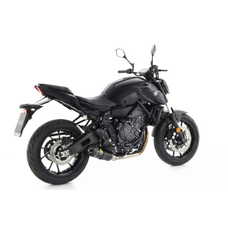 SILENCIEUX ARROW THUNDER YAMAHA MT07 2021 - EMBOUT CARBONE