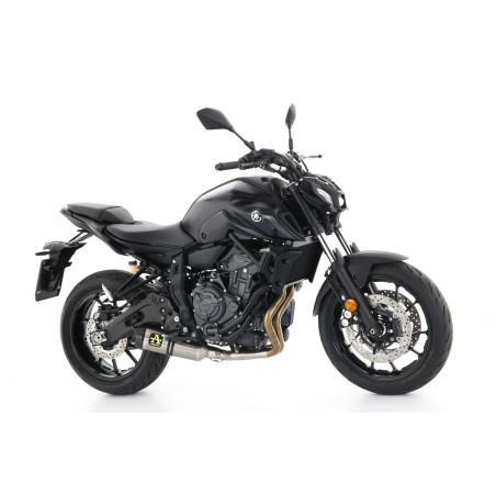 SILENCIEUX ARROW THUNDER YAMAHA MT07 2021 - EMBOUT CARBONE