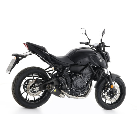 SILENCIEUX ARROW THUNDER YAMAHA MT07 2021 - EMBOUT CARBONE