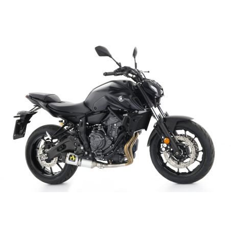 SILENCIEUX ARROW THUNDER YAMAHA MT07 2021 - EMBOUT CARBONE