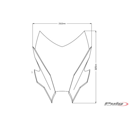SAUTE-VENT PUIG SPORT YAMAHA MT09 2021 -