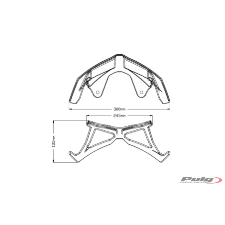 AILERON AVANT PUIG YAMAHA MT09 2017 - 2020