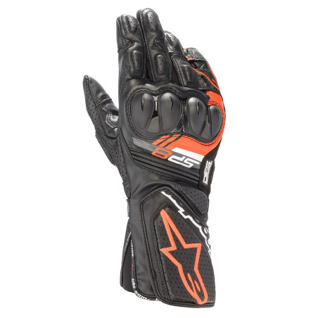 GANTS ALPINESTARS SP-8 V3 NOIR / ROUGE FLUO