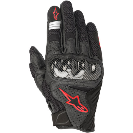 GANTS ALPINESTARS SMX-1 AIR V2 NOIR / ROUGE FLUO