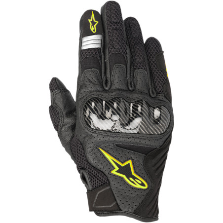 GANTS ALPINESTARS SMX-1 AIR V2 NOIR / JAUNE FLUO