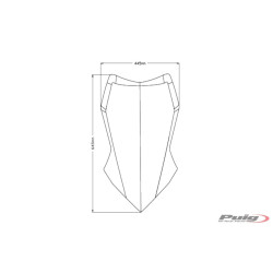 BULLE PUIG TOURING YAMAHA TRACER 9 FUMÉ CLAIRE