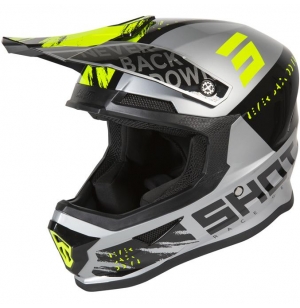 CASQUE SHOT FURIOUS DRAW GREY YELLOW GLOSSY