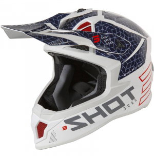 CASQUE MX SHOT LITE CORE NAVY RED GLOSSY