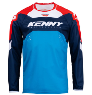 MAILLOT MX KENNY FORCE ROUGE / BLEU /BLANC ADULTE