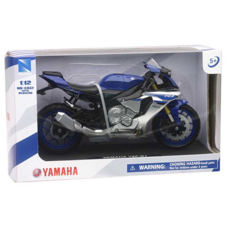 MAQUETTE MOTO YAMAHA R1 BLEU 1/12
