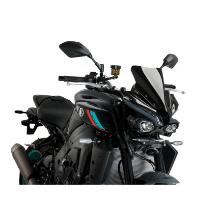 SAUTE-VENT NEW GENERATION PUIG SPORT YAMAHA MT10 2022 - NOIR