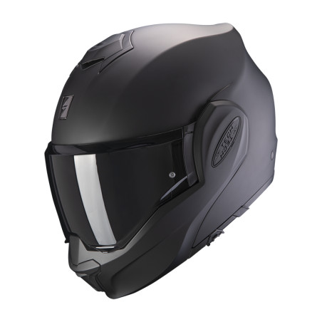 CASQUE MODULABLE SCORPION EXO-TECH EVO SOLID NOIR MAT