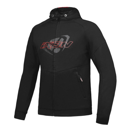 BLOUSON MOTO CAPCUHE IXON TOUCHDOWN NOIR / ROUGE