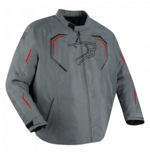 BLOUSON BERING DUNDY KING SIZE HOMME GRIS / ROUGE