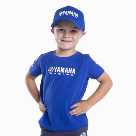 T-SHIRT YAMAHA PADDOCK BLEU ESSENTIALS 2024 / 2025 ENFANT BRUGES
