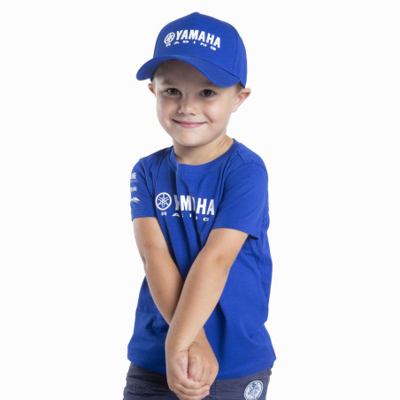 T-SHIRT YAMAHA PADDOCK BLEU ESSENTIALS 2024 / 2025 ENFANT BRUGES