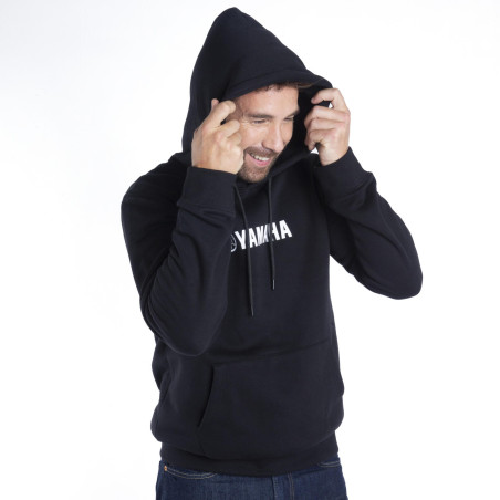 SWEAT CAPUCHE YAMAHA PADDOCK BLEU 2024 / 2025 UNISEXE AKITA NOIR