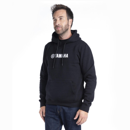 SWEAT CAPUCHE YAMAHA PADDOCK BLEU 2024 / 2025 UNISEXE AKITA NOIR