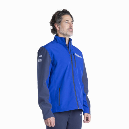 VESTE SOFTSHELL YAMAHA PADDOCK BLEU TEAMWEAR 2024 / 2025 HOMME BALEY