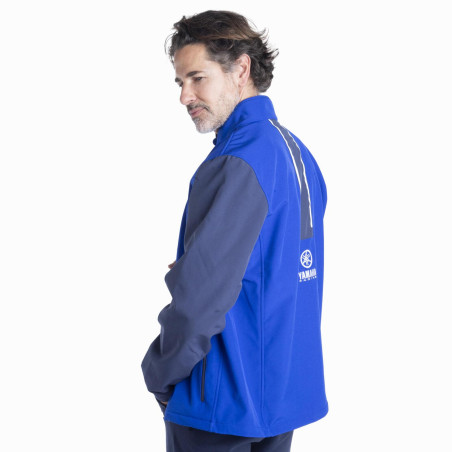 VESTE SOFTSHELL YAMAHA PADDOCK BLEU TEAMWEAR 2024 / 2025 HOMME BALEY