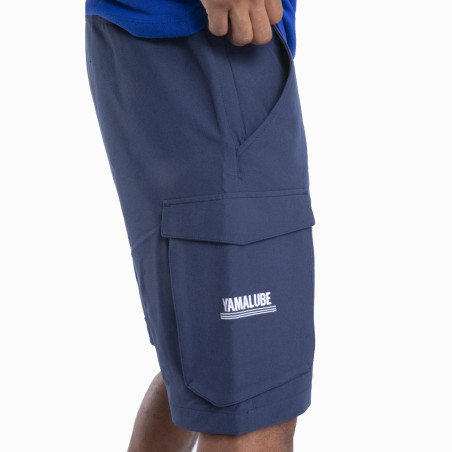 SHORT YAMAHA PADDOCK BLEU TEAMWEAR 2024 / 2025 HOMME DUDIN