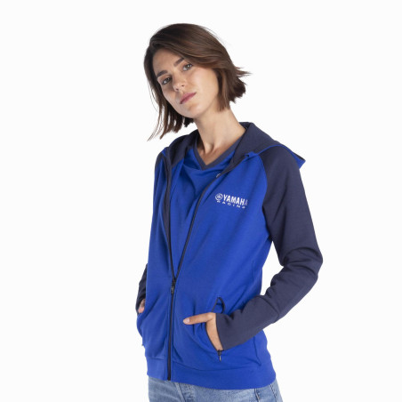 SWEAT YAMAHA PADDOCK BLEU TEAMWEAR 2024 / 2025 FEMME KASUA