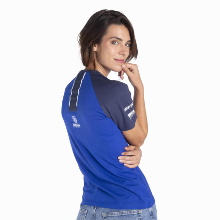 T-SHIRT YAMAHA PADDOCK BLEU TEAMWEAR 2024 / 2025 FEMME HEKIN 