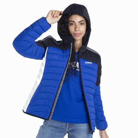 VESTE HYBRIDE YAMAHA PADDOCK BLEU STREETWEAR 2024 / 2025 FEMME HANDA