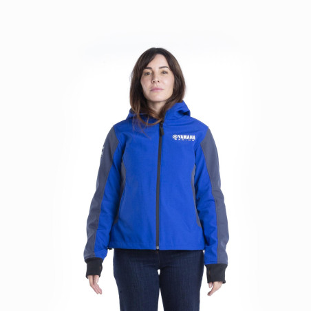 VESTE SOFTSHELL HOMOLOGUÉE YAMAHA PADDOCK BLEU 2024 / 2025 FEMME CZECH