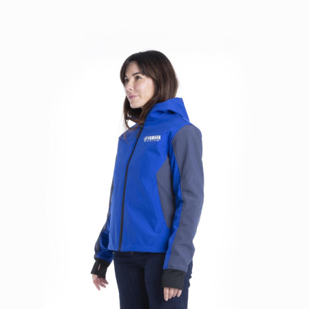 VESTE SOFTSHELL HOMOLOGUÉE YAMAHA PADDOCK BLEU 2024 / 2025 FEMME CZECH