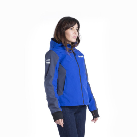 VESTE SOFTSHELL HOMOLOGUÉE YAMAHA PADDOCK BLEU 2024 / 2025 FEMME CZECH