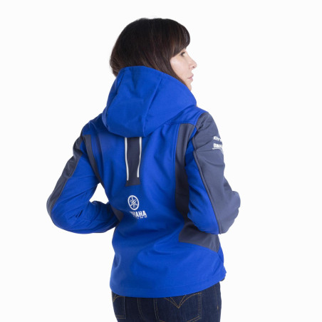VESTE SOFTSHELL HOMOLOGUÉE YAMAHA PADDOCK BLEU 2024 / 2025 FEMME CZECH