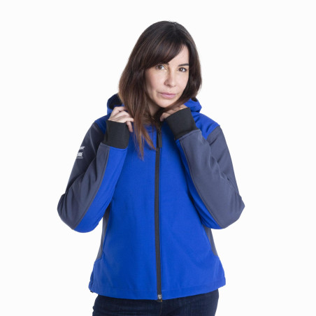 VESTE SOFTSHELL HOMOLOGUÉE YAMAHA PADDOCK BLEU 2024 / 2025 FEMME CZECH