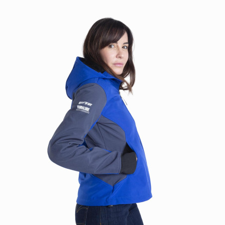 VESTE SOFTSHELL HOMOLOGUÉE YAMAHA PADDOCK BLEU 2024 / 2025 FEMME CZECH