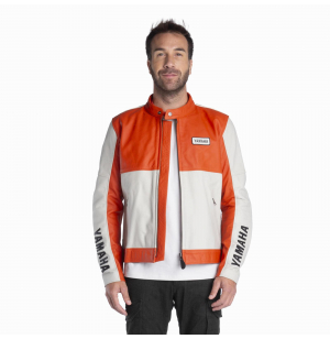 BLOUSON MOTO CUIR YAMAHA FASTER SONS HOMME INARW