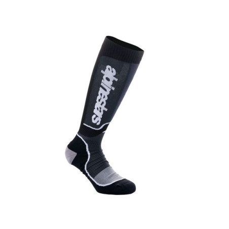 CHAUSSETTES ALPINESTARS MX PLUS ENFANT NOIR / BLANC