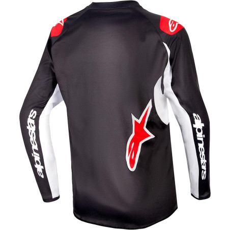 MAILLOT MX ALPINESTARS YOUTH RACER LUCENT ENFANT NOIR / BLANC