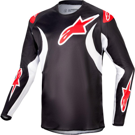 MAILLOT MX ALPINESTARS YOUTH RACER LUCENT ENFANT NOIR / BLANC