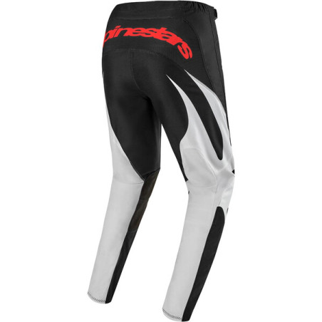 PANTALON MX ALPINESTARS FLUID LUCENT ADULTE NOIR / BLANC / ROUGE