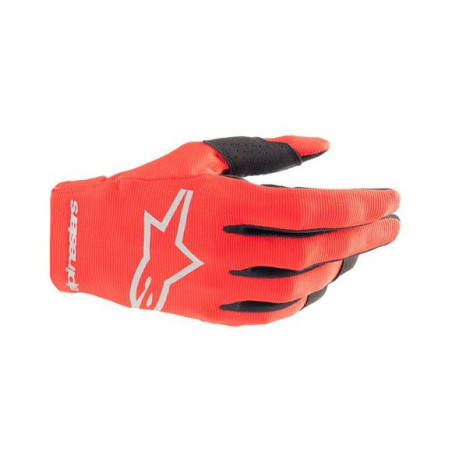 GANTS MX ALPINESTARS YOUTH RADAR ENFANT ROUGE / ARGENT