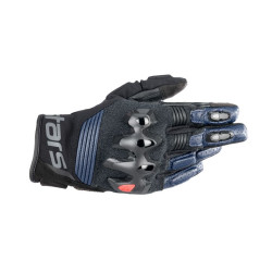 GANTS ALPINESTARS HALO NOIR / BLEU FONCÉ